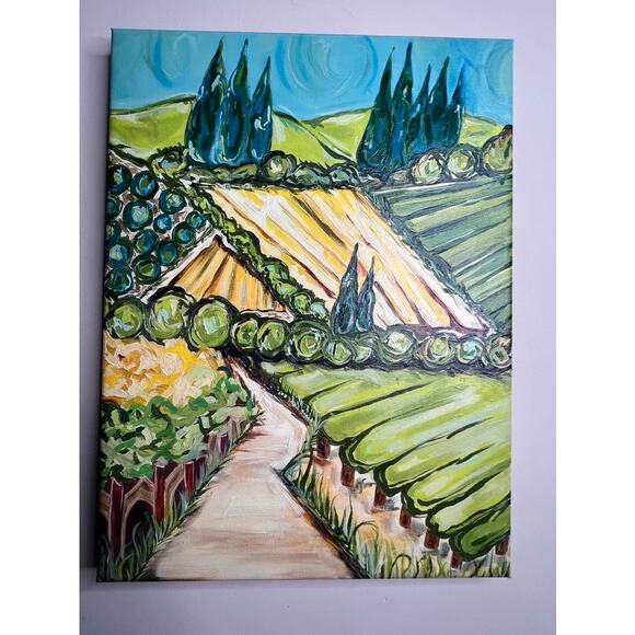 RARE Southern Living at Home Wine Country Tuscan Landscape RETIRED - Picture 4 of 10